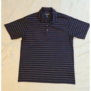 Cypress Club Golf Polo Shirt Blue Stripe Mens XL